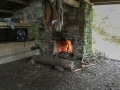 Fireplace at Pecks Corner shelter